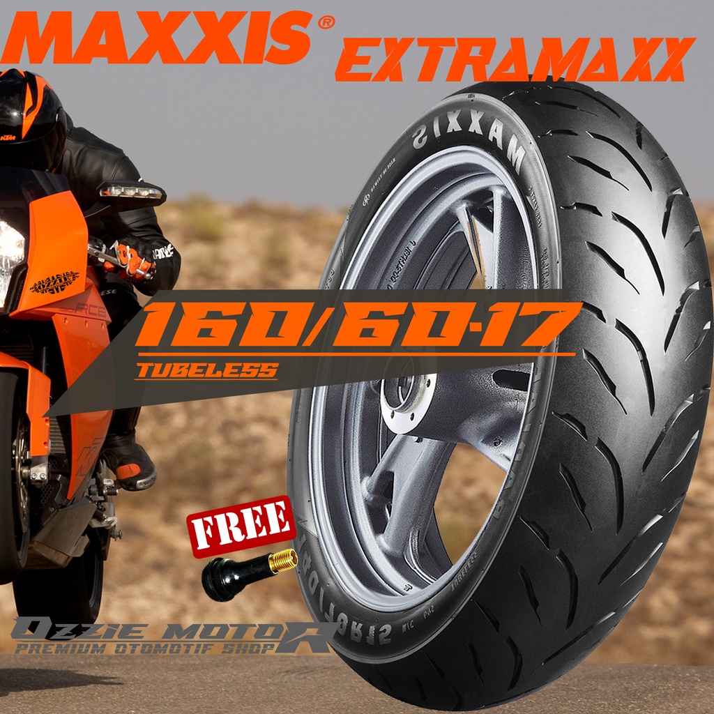 MAXXIS EXTRAMAXX RIM 14 &amp; 17 BAN TUBELESS MOTOR MATIC DAN SPORT NEW* SEMUA UKURAN 80/90-14 | 90/90-14 | 90/80-17 | 100/80-17 | 110/70-17 | 120/70-17 | 130/70-17 | 140/70-17 | 150/60-17 | 160/60-17 ORIGINAL