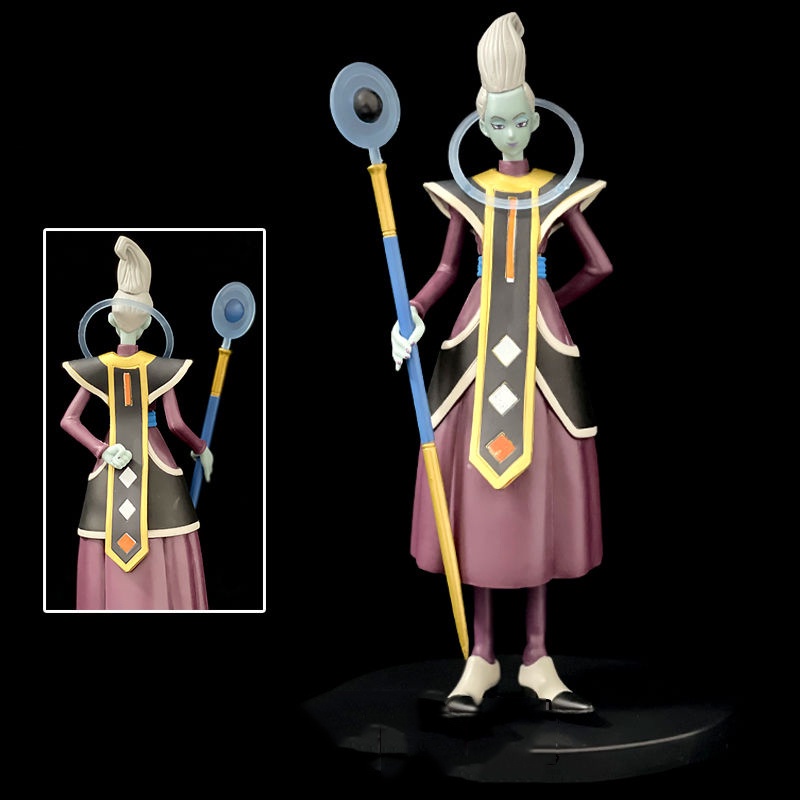 2pcs / set Mainan Action Figure Dragon Ball Gods of Destruction DXF Whis Beerus Bahan PVC 20cm Untuk Anak