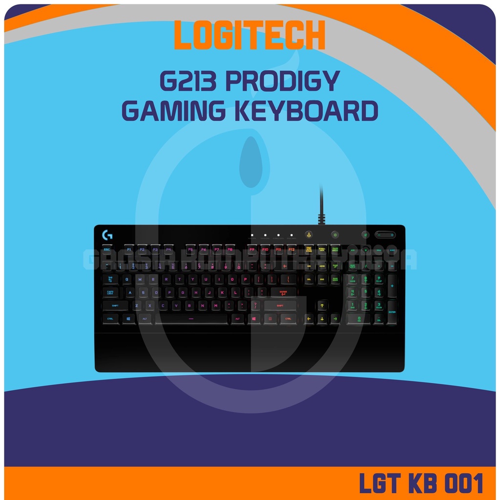 Jual Logitech G213 PRODIGY LIGHTSYNC RGB MechDome Keys Gaming Keyboard