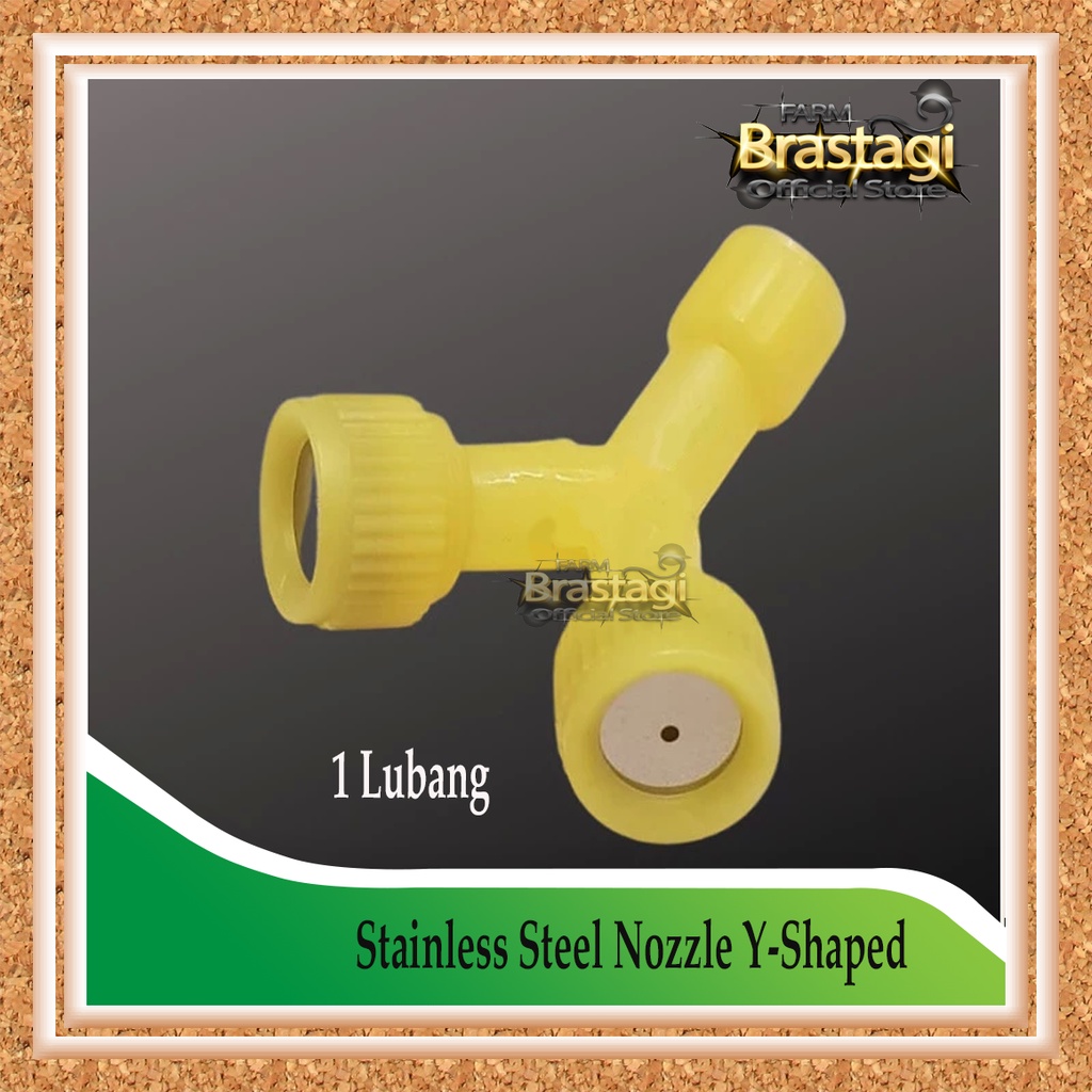 Nozzle Nozel Plastik Tembak Sprayer Pompa Hama Manual Elektrik Model Y 2 Kepala 1 Lubang Shower