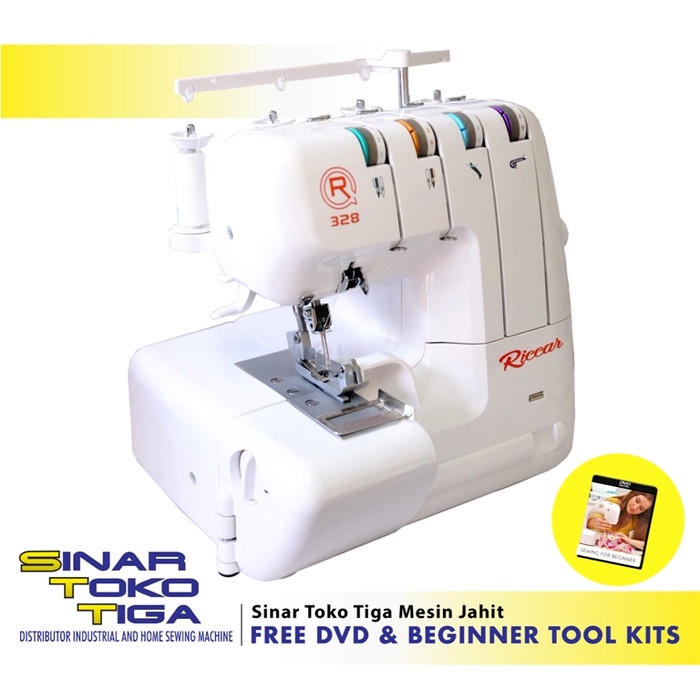 Mesin Jahit Riccar 328 Mesin Jahit Obras Neci Portable Pemula - Pro