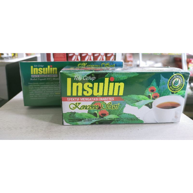 

Teh Daun Insulin Kengono Sari Atasi Diabetes isi 20 kantong