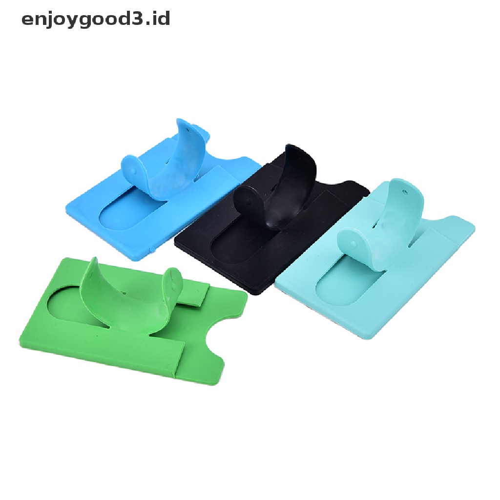 Stand Holder Handphone Bentuk U Bahan Silikon Dengan Slot Kartu