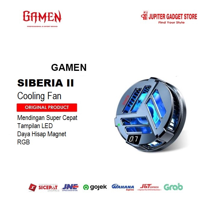 Gamen Siberia II Gaming Fan Cooler Radiator Cooling Fan Smartphone