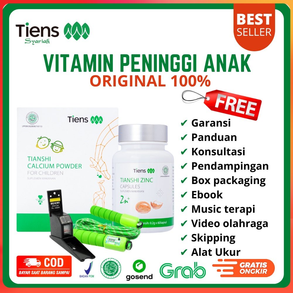 VITAMIN PENINGGI TINGGI BADAN ANAK 2 TAHUN KEATAS LAKI & PEREMPUAN ORIGINAL
