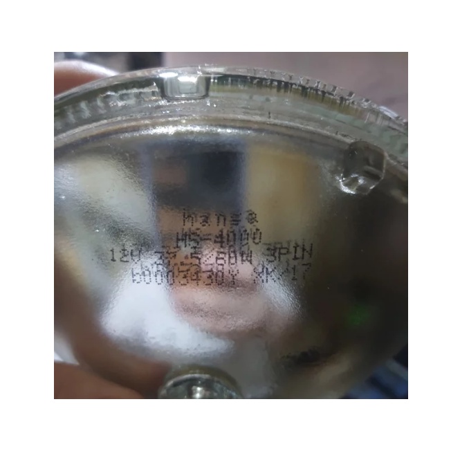 Lampu Depan Bulat Sealed Beam 5 Inci 12V 37.5 60W 3pin, Batok + Lampu