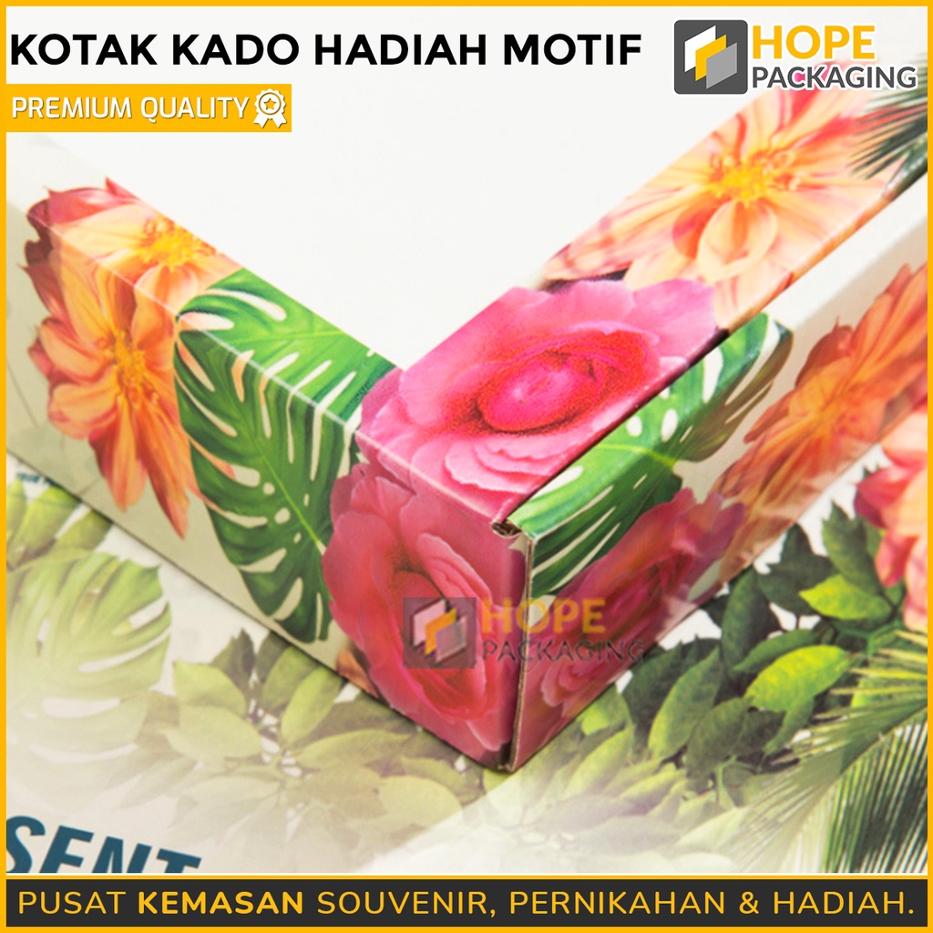 Kotak Kado Hadiah Summer / Dus Hadiah Motif / Kardus Hampers / Box Baju