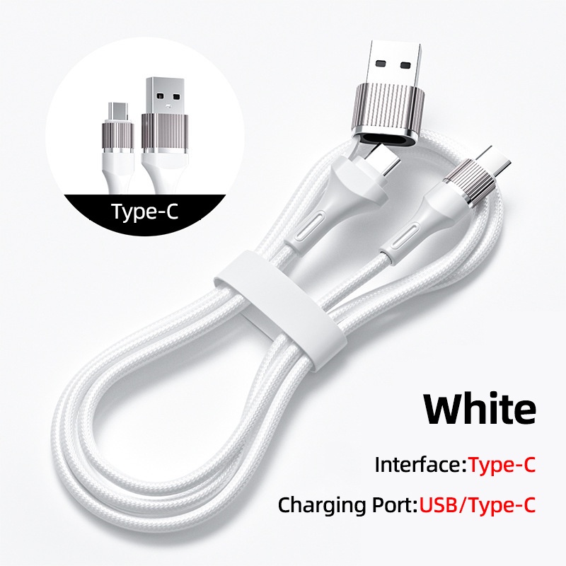 2 in 1 Kabel Data / Charger USB Tipe C 60W Fast Charging