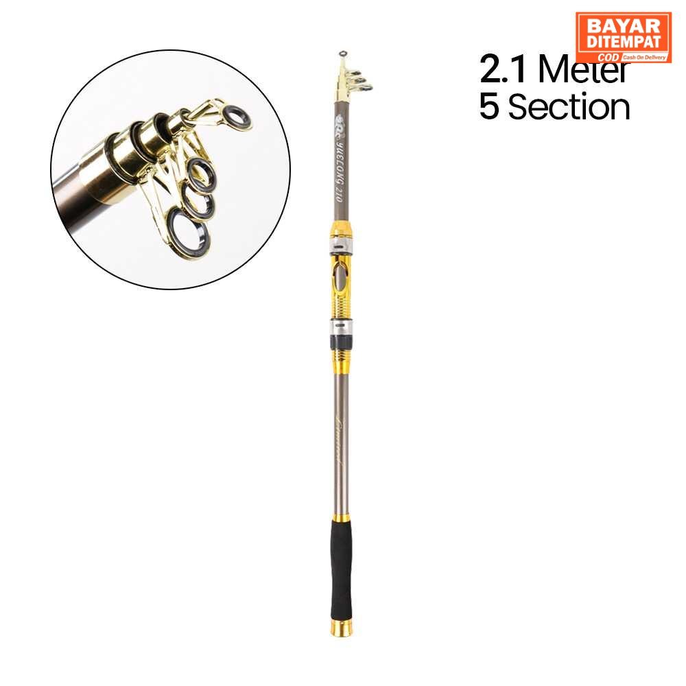 ( ORI ) Yuelong Joran Pancing Antena Portable Carbon Fiber Rod
