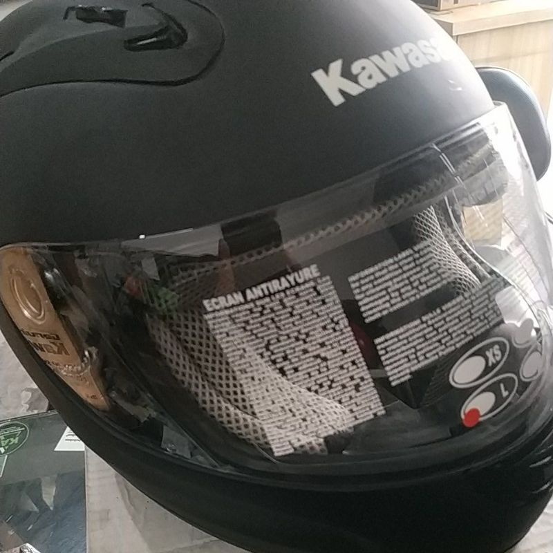 Helm Kawasaki Ninja Black, Helmet EX250, Size -M Original Kawasaki Indonesia, N1204-Z003-M