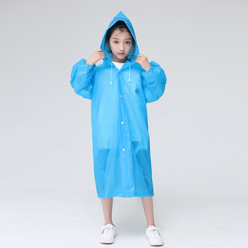 ZBH Jas Hujan Anak Karakter Hoodie Murah EVA Ponco Lengan Polos Jas Hujan Dewasa Warna Mantel Rain Coat Murah Import Berkualitas