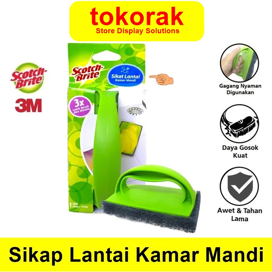 Jual M Scotch Brite Sikat Lantai Kamar Mandi Id Scrub Pad Shopee Indonesia