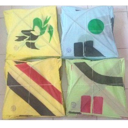 Isi 50pcs layangan cap CK cangklong asli Sukabumi mainan tradisional layang layang