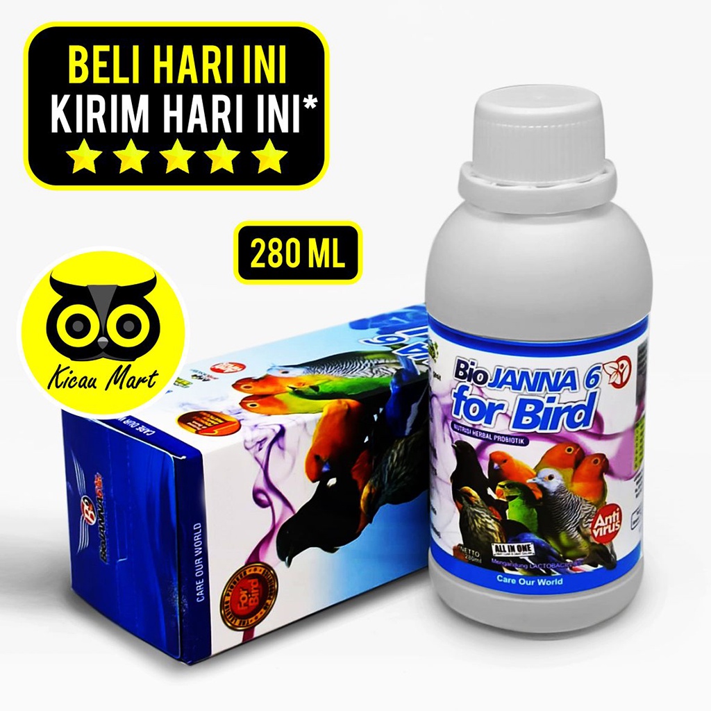 VITAMIN OBAT BURUNG BIOJANNA 6 B6 FOR BIRD PENAMBAH POWER GACOR DAYA TAHAN MENTAL TEMPUR VTNBJNB