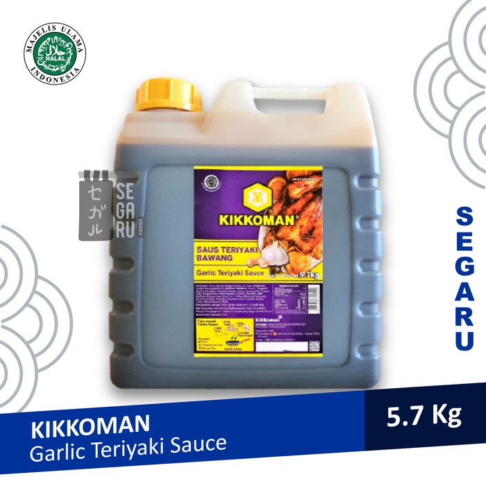 

KIKKOMAN GARLIC TERIYAKI SAUCE SAUS TERIYAKI HALAL JERIGEN 5 LITER