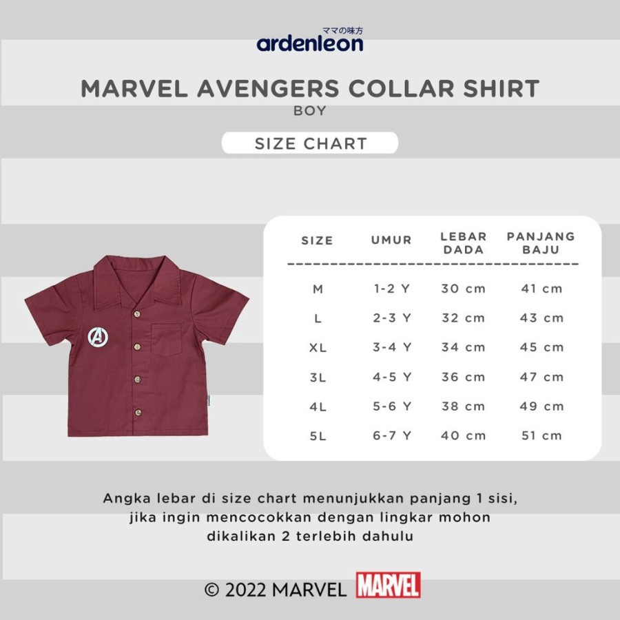 Arden leon Marvel Avengers Boys Collar Shirt