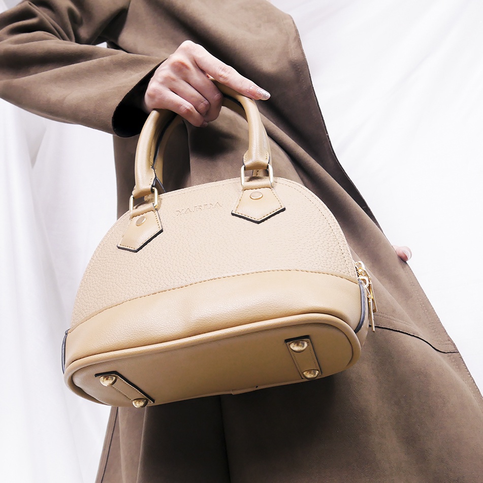 Alwiz - Radeva Brown Tas Selempang Wanita Mini Tas Tangan Wanita Kasual Hand Bag Tas Pesta