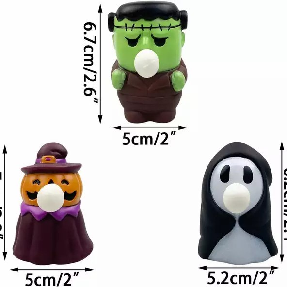 MOMBABY1 Mainan Squeeze pencet edisi Halloween balon / Spit bubble pop anak