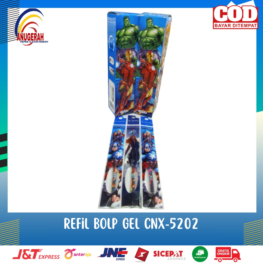 

REFIL BOLPOINT CNX-5202 HITAM (PAK)