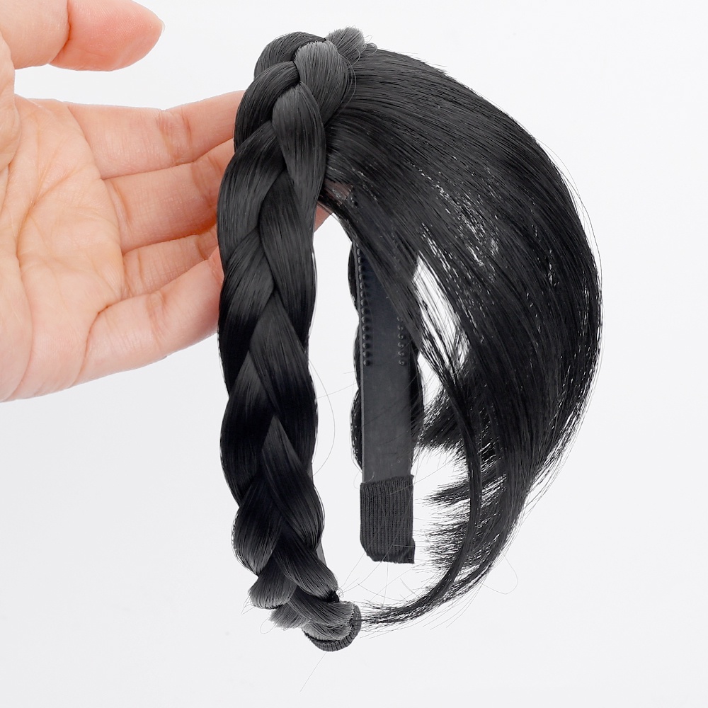 Bando Poni Rambut Model Kepang Gaya Korea Untuk Wanita