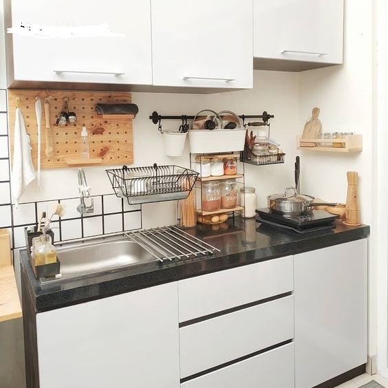 Kitchen Set Atas Bawah Free Staple Cuci Piring(Non Rakitan) Custom Edition P120 Anti Gores Dan Panas