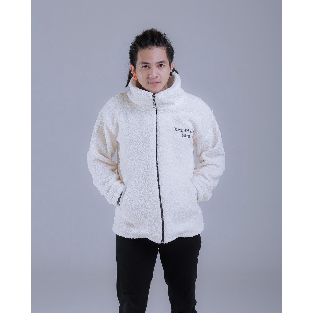 Sherpa jaket bulu fleece / jaket sherpa bulu pria / jaket bulu tebal / jaket pria / KING OF CLOTH