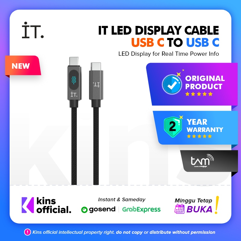 IT LED Display Cable USB C to C