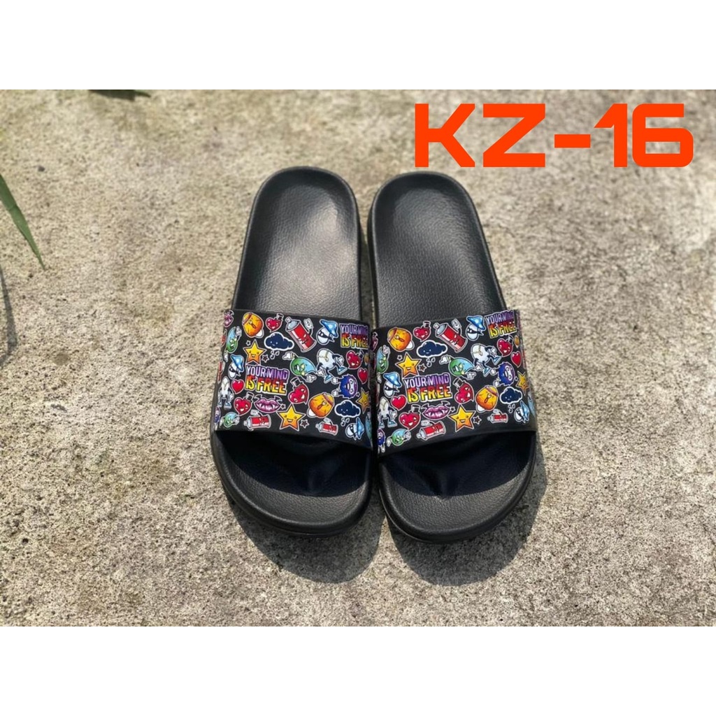 Sandal selop bahan karet Design Simple sandal slop ketzo max original slip on ( KZ16-KZ22 )