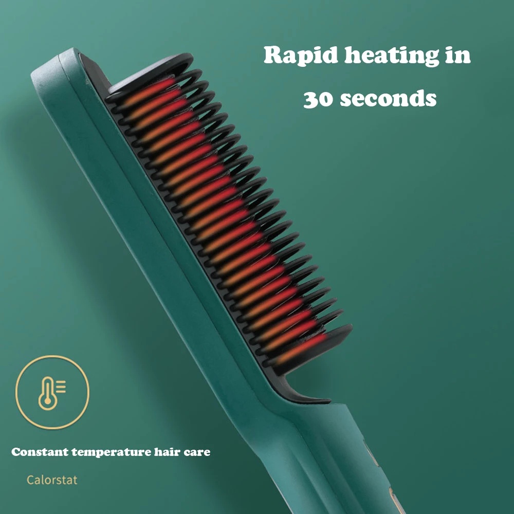 Sisir Catokan Pelurus Rambut (rambut lurus dan keriting) 2 in 1 tidak menyakiti rambut straightening Combs