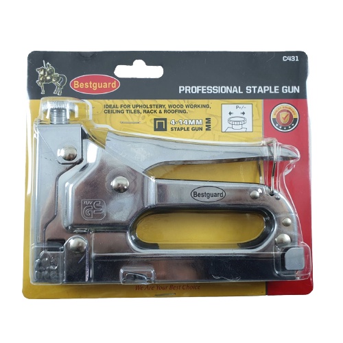 Staples Tembak Jok Staple Gun 4-14mm Bestguard BONUS Isi Ulang Staples C431