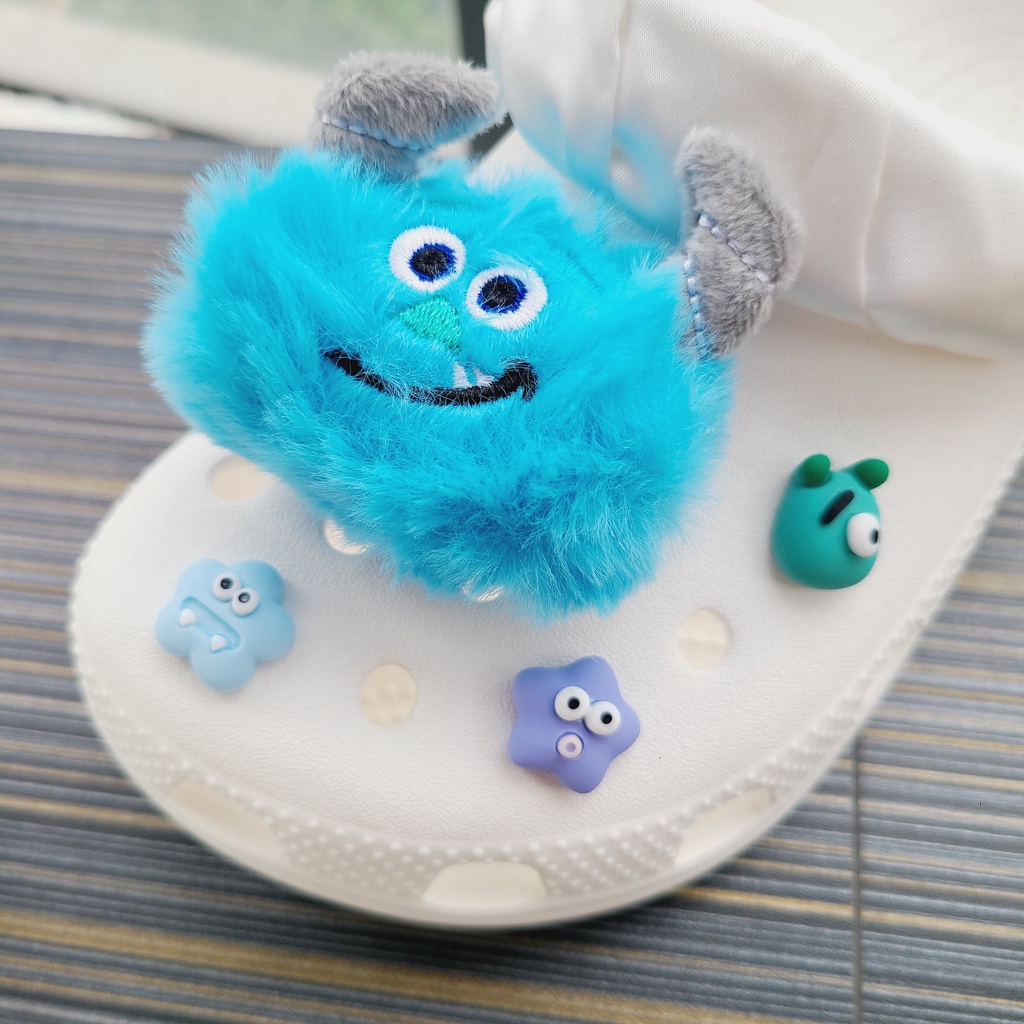 8pcs Aksesoris Sepatu Crocs DIY Seri Monster University Jibbitz