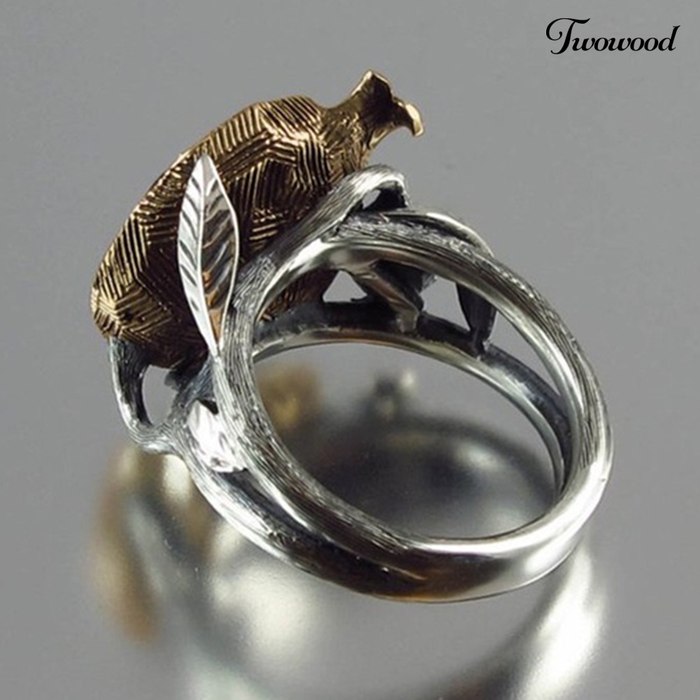 Cincin Batu Permata Delima Imitasi Gaya Vintage Untuk Wanita