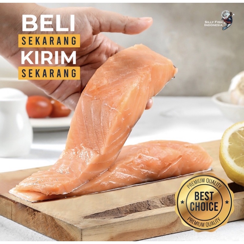 

Salmon Fillet Sashimi Grade 500gr Salmon Premium