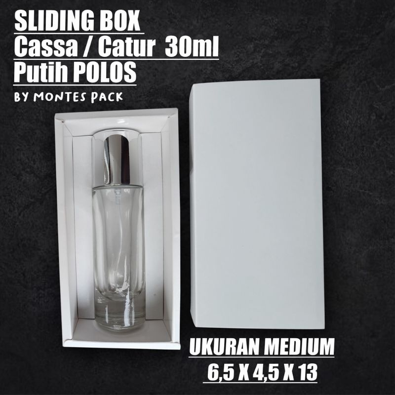 BOX SLIDE / fit botol Cassa Catur 30ml / Slide Box parfum Polos