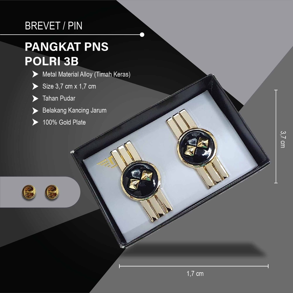 PIN PANGKAT PNS POLRI 3B EXCLUSIVE