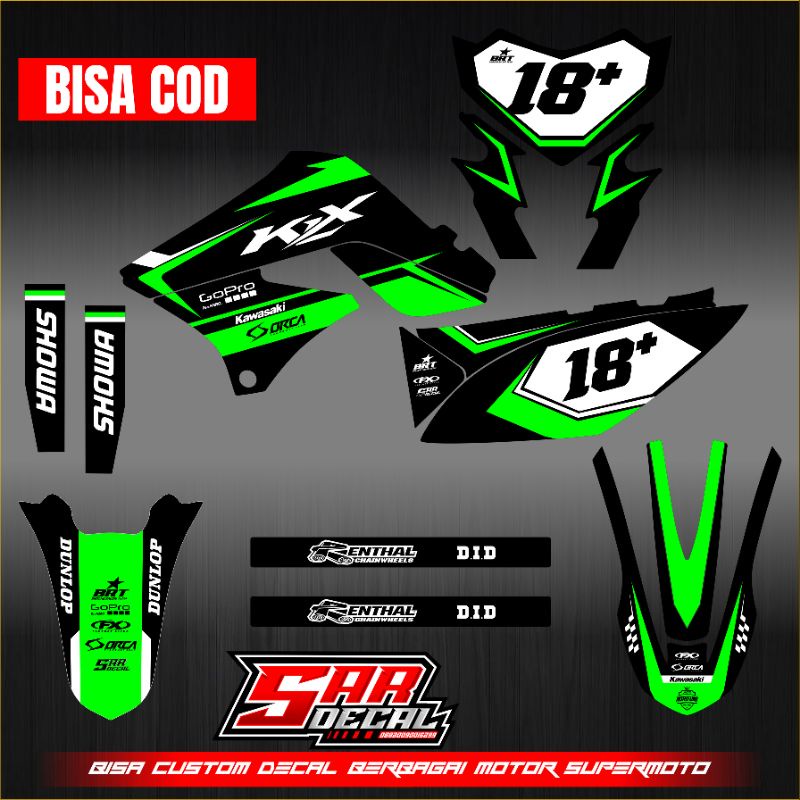 DECAL KLX S - KLX OLD - KLX LAMA FULL BODY - DECAL KLX 150 LAMA OLD - DECAL KLX FULL BODY SIMPEL