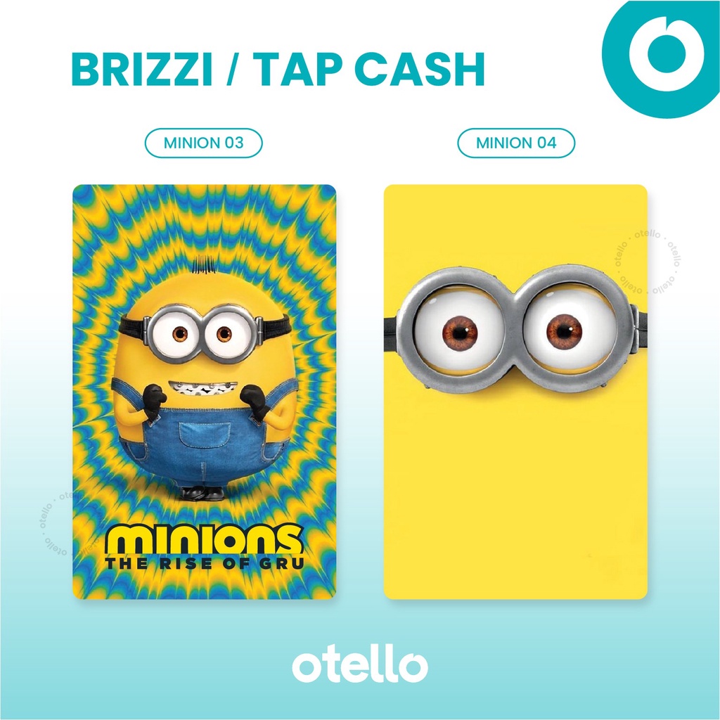 Minion eMoney Brizzi Flazz Tap Cash Kartu Custom Minions eToll Card UV Print