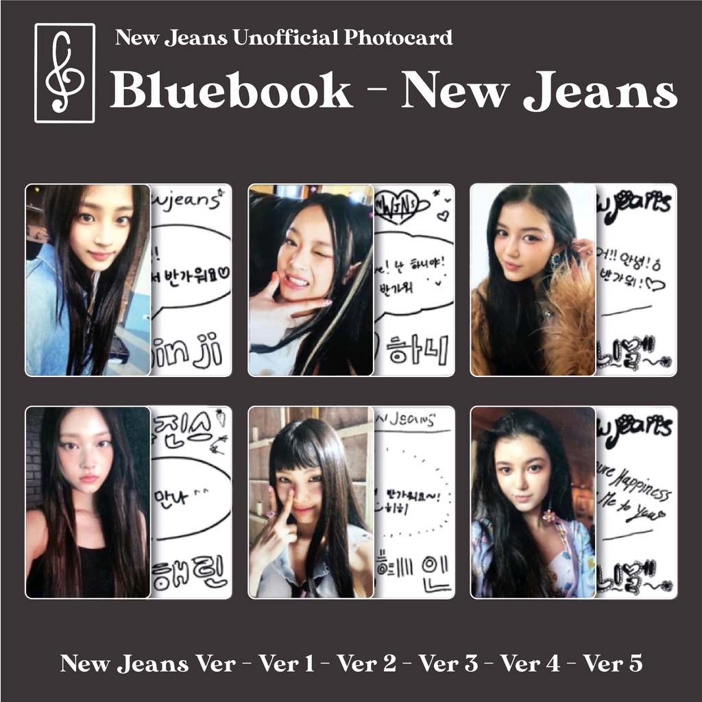 [REPLIKA NEW JEANS] PHOTOCARD BLUEBOOK