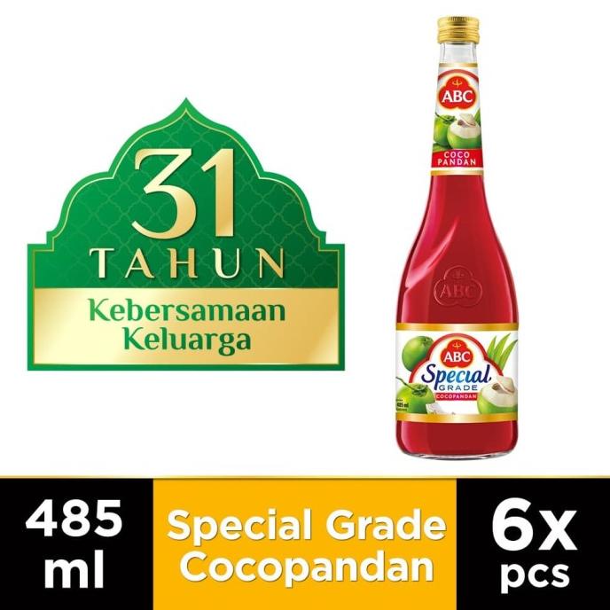 

ABC Sirup Special Grade Cocopandan 485 ml - Multi Pack 6 pcs