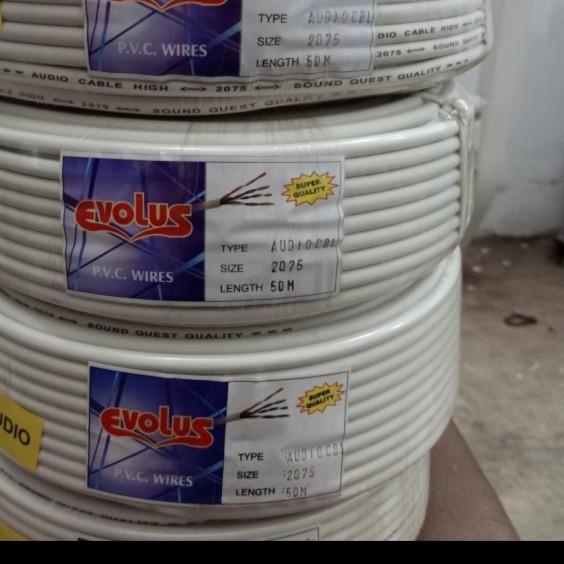 Kabel Listrik Serabut 2x0.75 NYYHYO Evolus Serabut - Putih