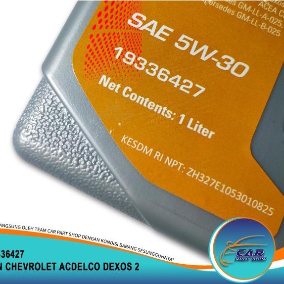 OIL OLI MESIN CHEVROLET ACDELCO AC DELCO DEXOS 2