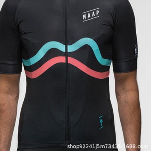 Baju Jersey Cycling Sepeda Import Premium MAAP Motif Unique II - Kuning, XL