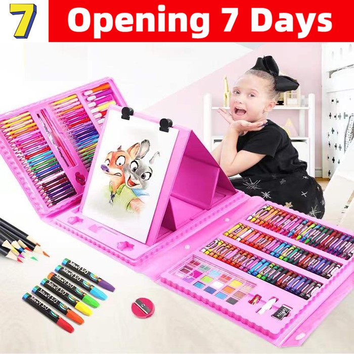 

Crayon Mewarnai Pensil Krayon 208 Warna Alat Menggambar atau Mewarnai