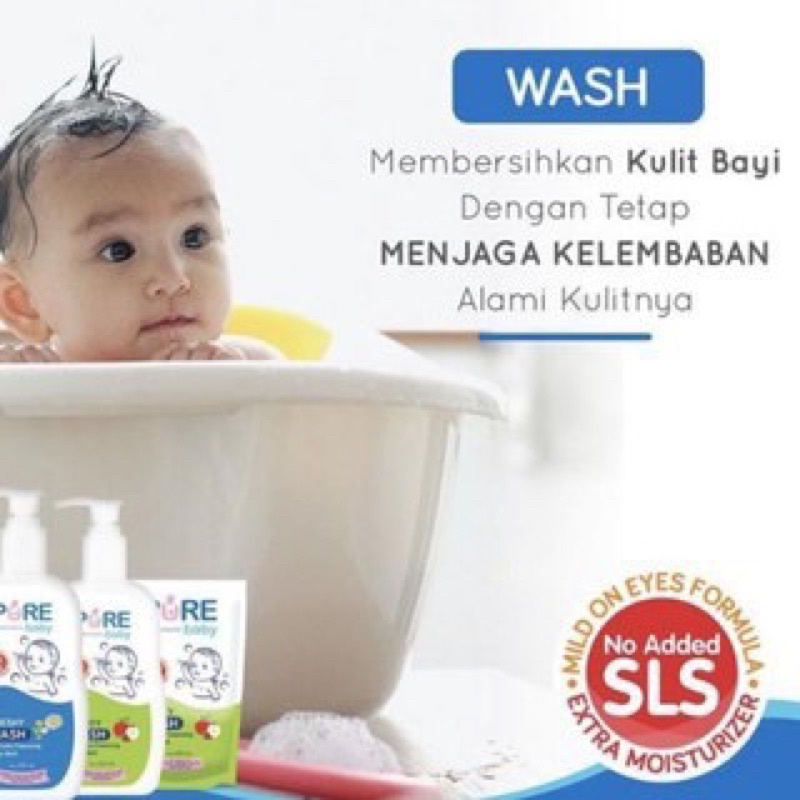 PURE BB BABY Wash 2 in 1 Bath 2 Fruity Freshy Sabun Bayi Shampo bayi Sabun 2in1 Sabun Mandi Bayi Pure BB Bebas paraben sabun mandi bayi newborn n