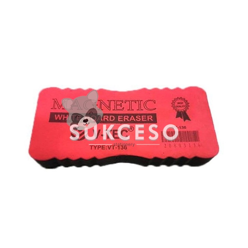 

V-tec Magnetic WB Eraser VT-136/ Penghapus Papan Tulis Magnet Murah