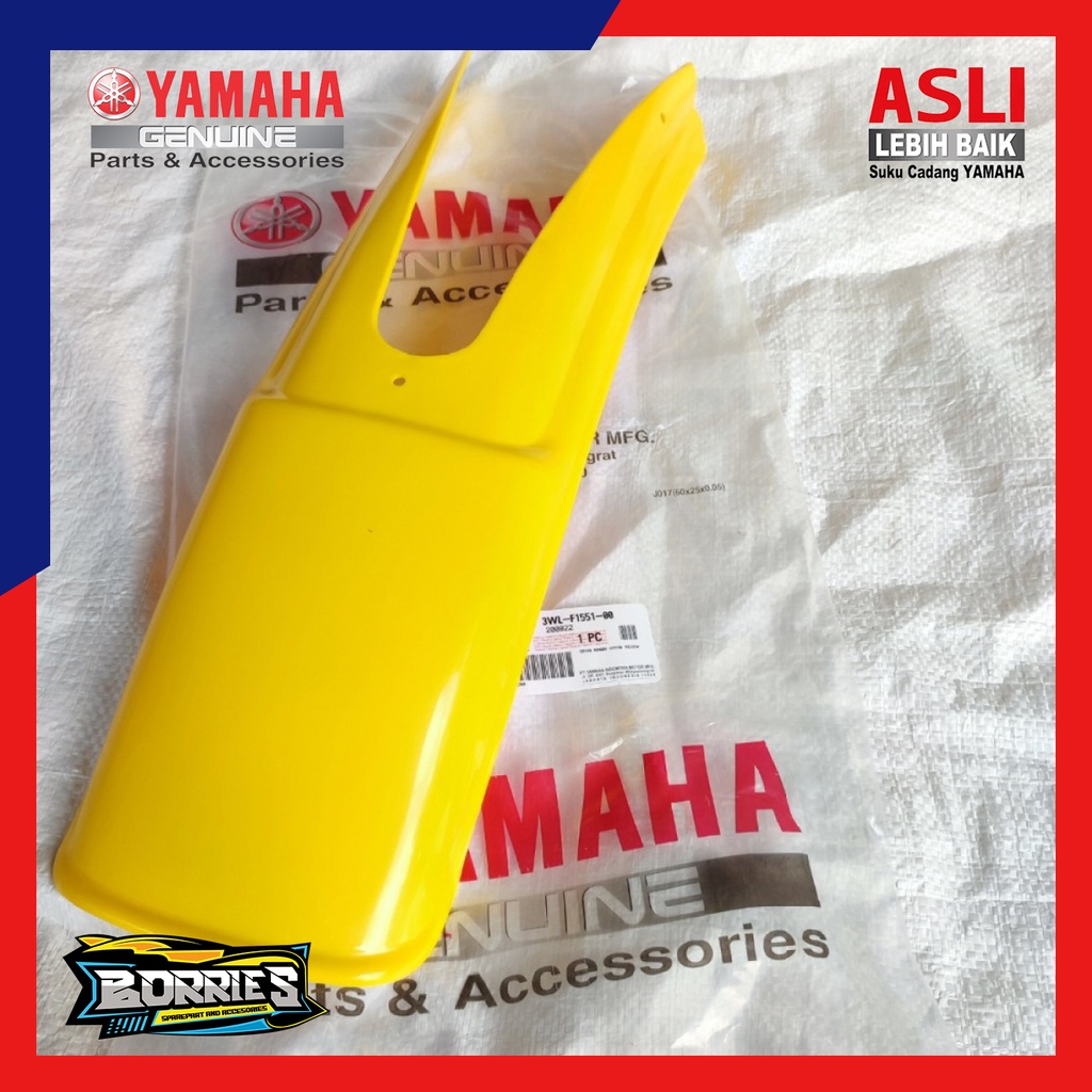 Sambungan Pet Depan Spakbor Slebor Fender YT115 YT-115 DTX DT100 DT125 Kuning Original 3WL-F1551-00