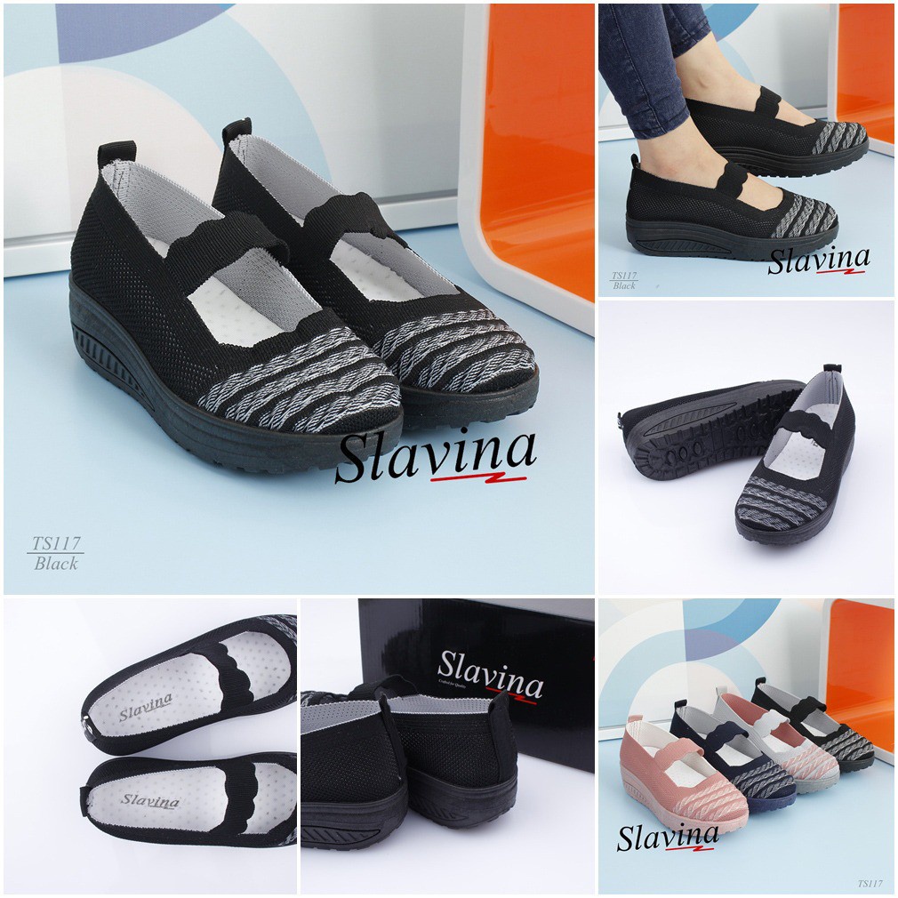 Ivony Seivona - TS117 Sepatu Slavina Wedges