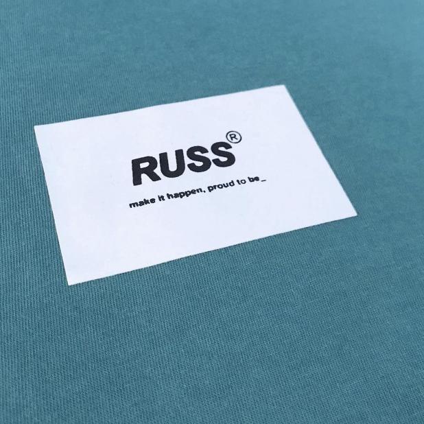 Russ Kaos Pria T-shirt Pria Microstamp Blue - s