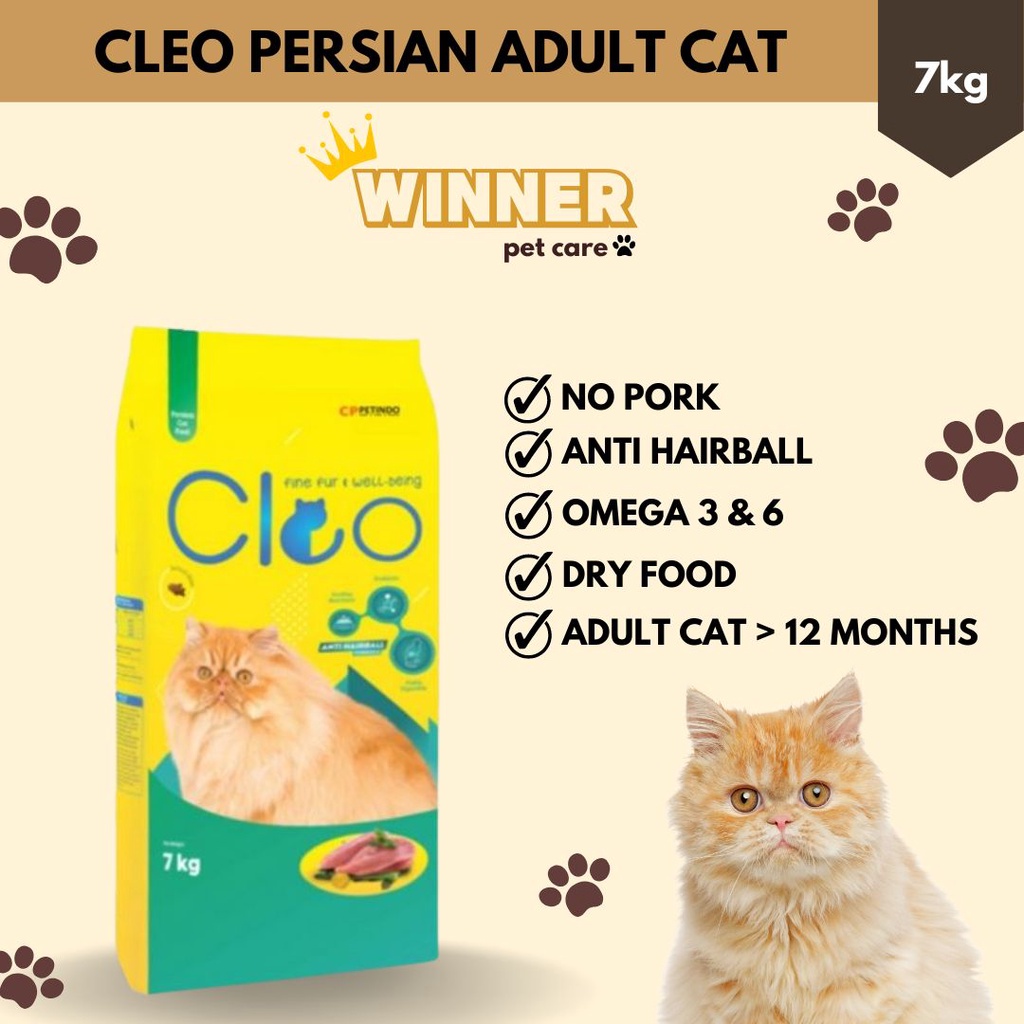 CLEO Persian Adult Cat Food Freshpack 7kg