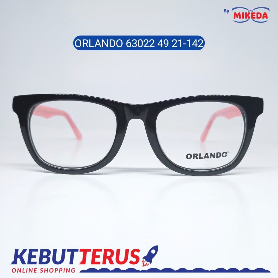 Mikeda-FRAME KACAMATA ORLANDO 63022 4921-142 + LENSA(MINUS/CYLINDER)